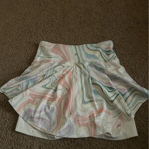 Colorful Swirl Patterned Skirt